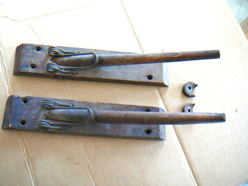 Antique pair spring loaded - antique,